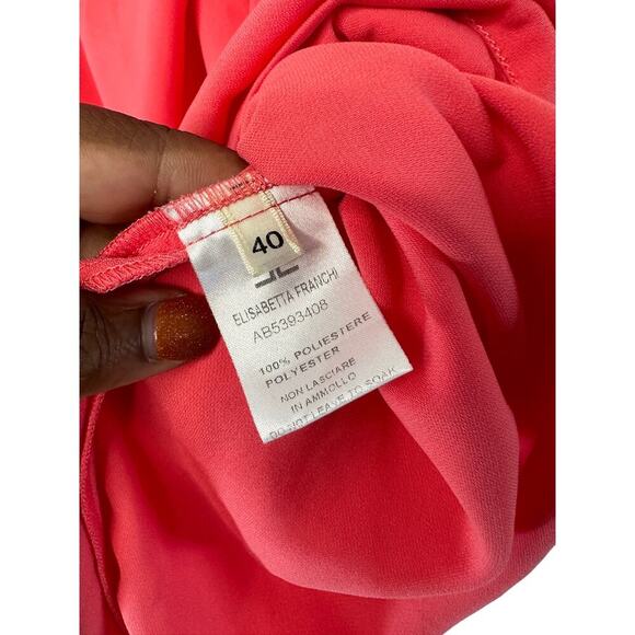 Elisabetta Franchi Mummy Maternity Pink Short Sleeve Mini Dress Size 4 - Picture 3 of 13